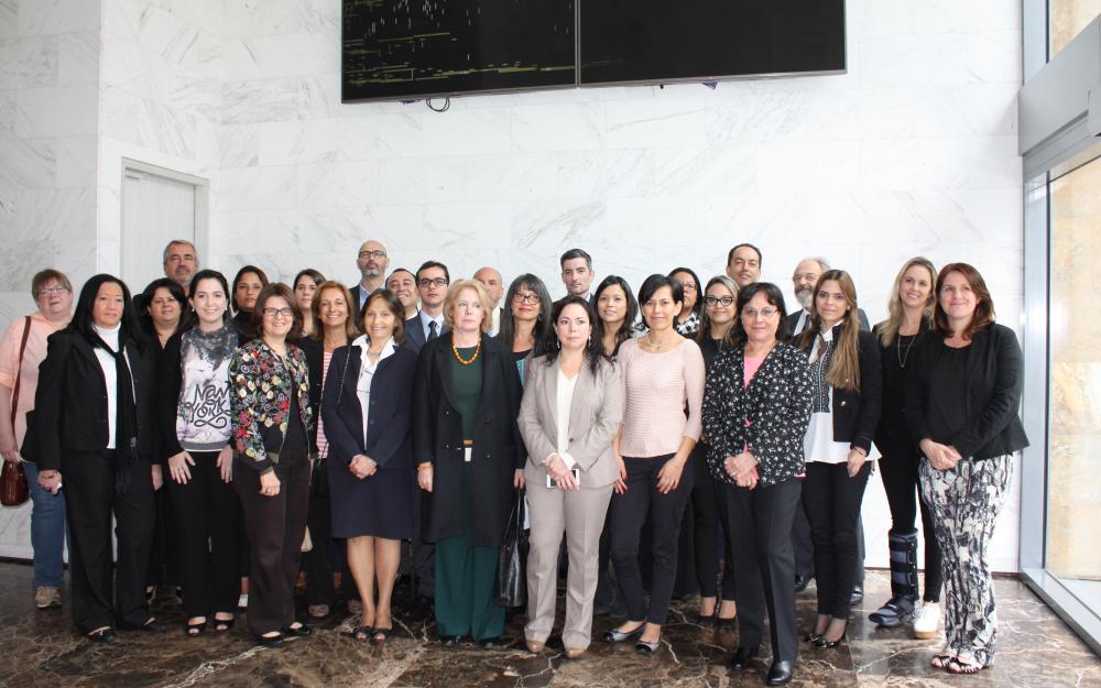 Integrantes del consorcio Erasmus plus en la reunión de Bogotá